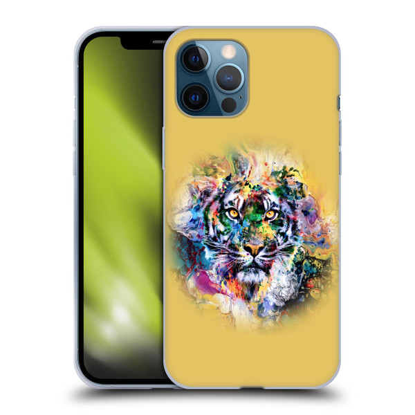 Riza Peker Animal Abstract Abstract Tiger Soft Gel Case for Apple iPhone 12 Pro Max