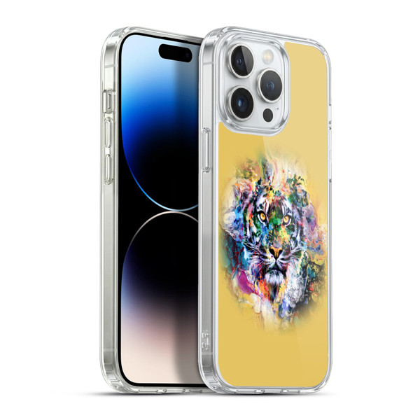 Riza Peker Animal Abstract Abstract Tiger Soft Gel Case for Apple iPhone 13 Pro Max & MagSafe