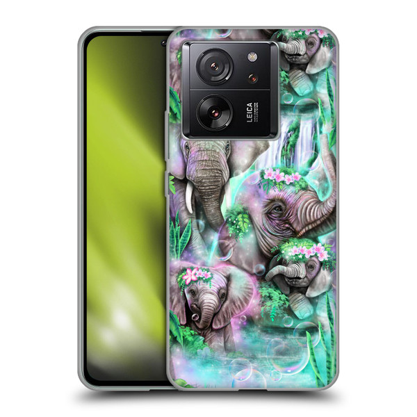 Sheena Pike Animals Daydream Elephants Lagoon Soft Gel Case for Xiaomi 13T 5G / 13T Pro 5G