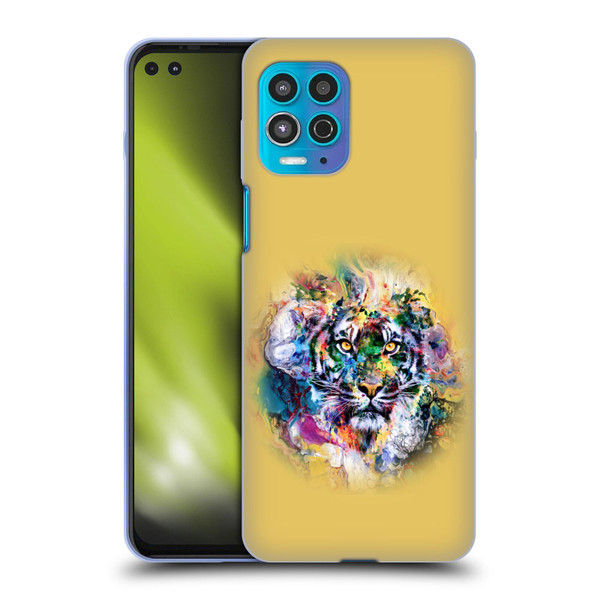 Riza Peker Animal Abstract Abstract Tiger Soft Gel Case for Motorola Moto G100