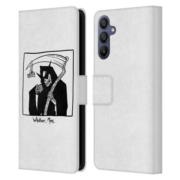 Matt Bailey Art Whatever Man Leather Book Wallet Case Cover For Samsung Galaxy A15