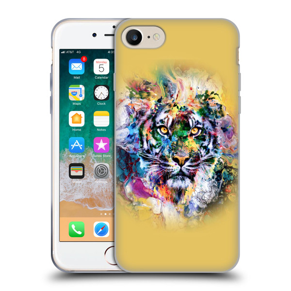 Riza Peker Animal Abstract Abstract Tiger Soft Gel Case for Apple iPhone 7 / 8 / SE 2020 & 2022