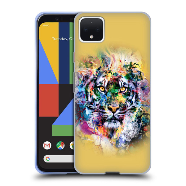 Riza Peker Animal Abstract Abstract Tiger Soft Gel Case for Google Pixel 4 XL