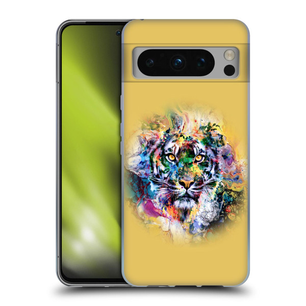 Riza Peker Animal Abstract Abstract Tiger Soft Gel Case for Google Pixel 8 Pro