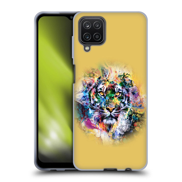 Riza Peker Animal Abstract Abstract Tiger Soft Gel Case for Samsung Galaxy A12 (2020)