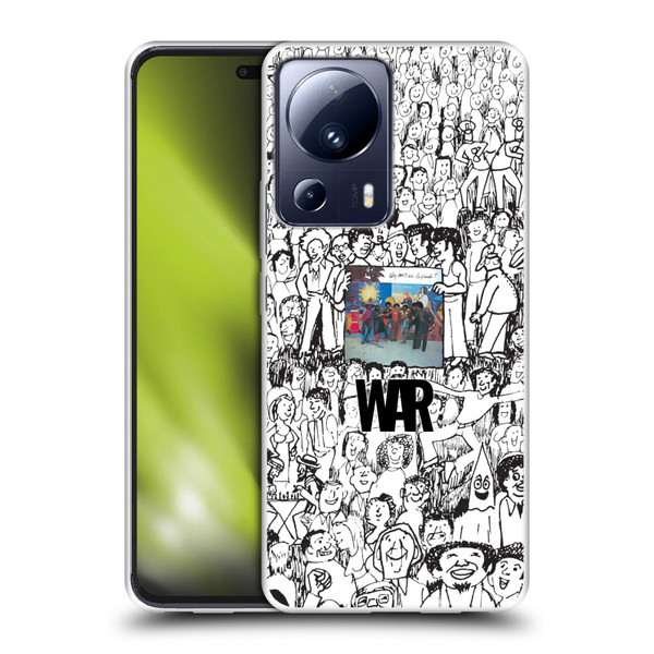 War Graphics Friends Doodle Art Soft Gel Case for Xiaomi 13 Lite 5G