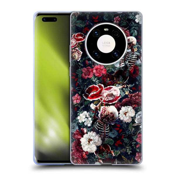 Riza Peker Skulls 9 Skeletal Bloom Soft Gel Case for Huawei Mate 40 Pro 5G