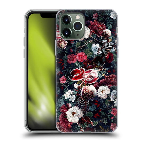 Riza Peker Skulls 9 Skeletal Bloom Soft Gel Case for Apple iPhone 11 Pro