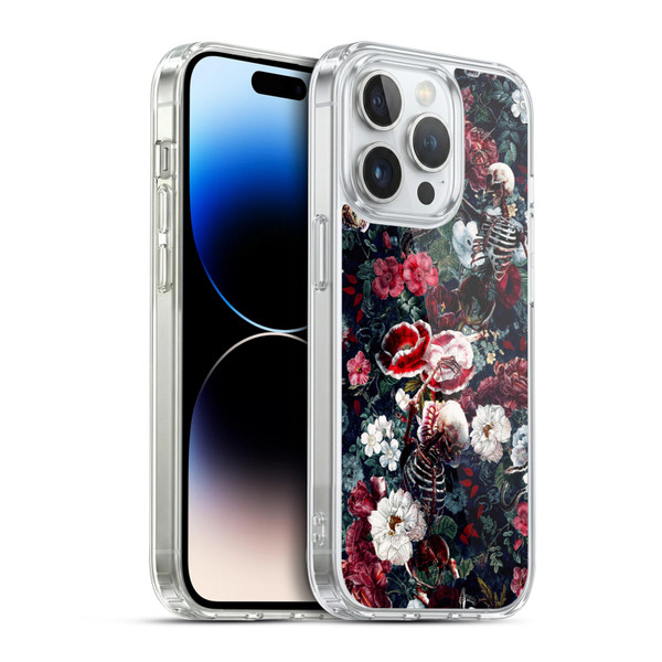 Riza Peker Skulls 9 Skeletal Bloom Soft Gel Case for Apple iPhone 14 Pro & MagSafe