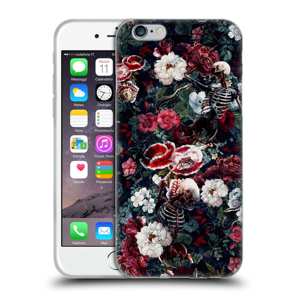 Riza Peker Skulls 9 Skeletal Bloom Soft Gel Case for Apple iPhone 6 / iPhone 6s