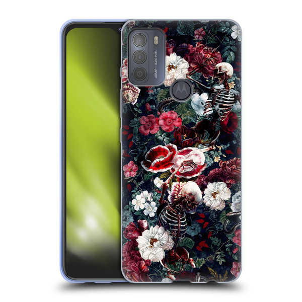 Riza Peker Skulls 9 Skeletal Bloom Soft Gel Case for Motorola Moto G50