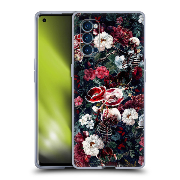 Riza Peker Skulls 9 Skeletal Bloom Soft Gel Case for OPPO Reno 4 Pro 5G