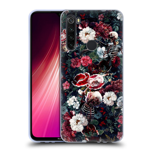 Riza Peker Skulls 9 Skeletal Bloom Soft Gel Case for Xiaomi Redmi Note 8T