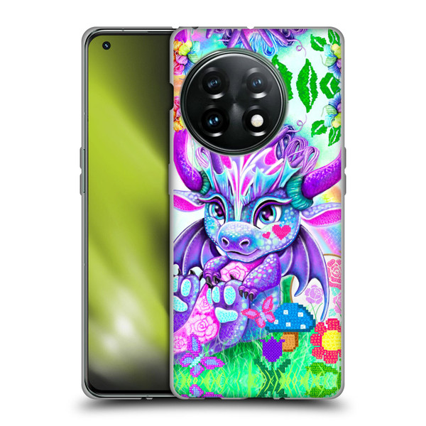 Sheena Pike Dragons Cross-Stitch Lil Dragonz Soft Gel Case for OnePlus 11 5G