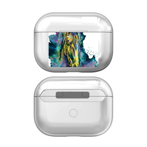 Riza Peker Artwork Horse Clear Hard Crystal Cover Case for Apple AirPods Pro 2 Charging Case