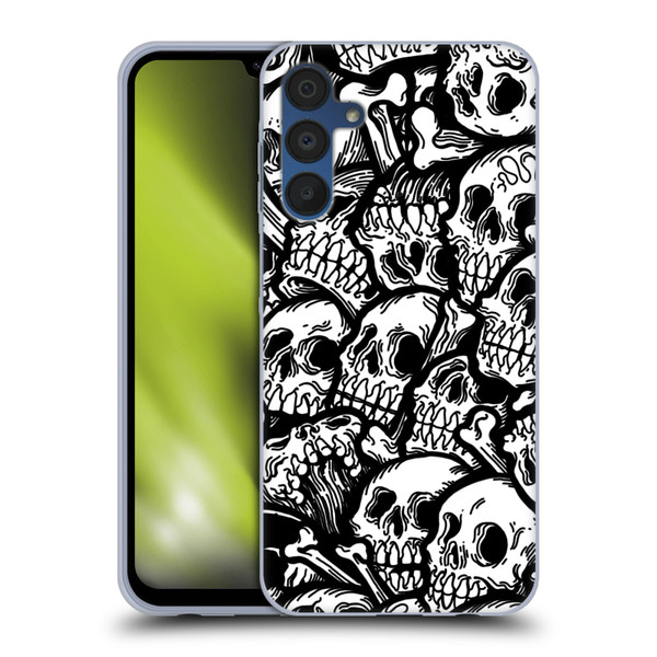 Matt Bailey Skull All Over Soft Gel Case for Samsung Galaxy A15