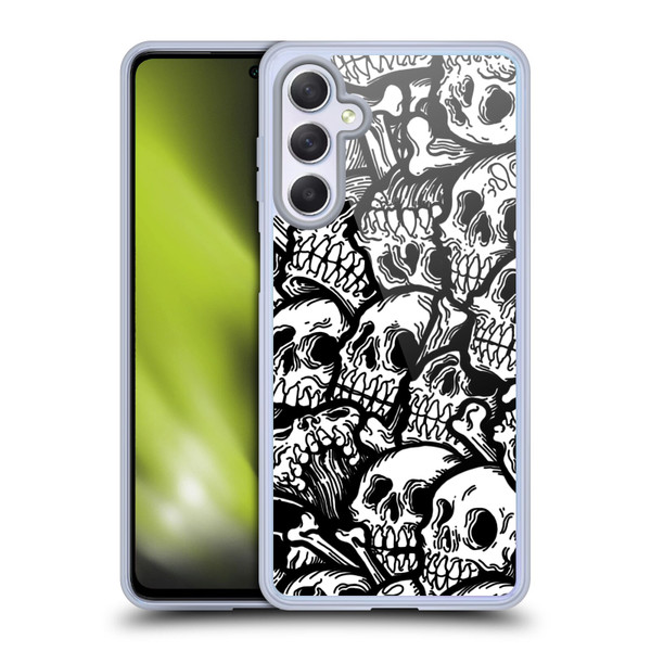 Matt Bailey Skull All Over Soft Gel Case for Samsung Galaxy M54 5G