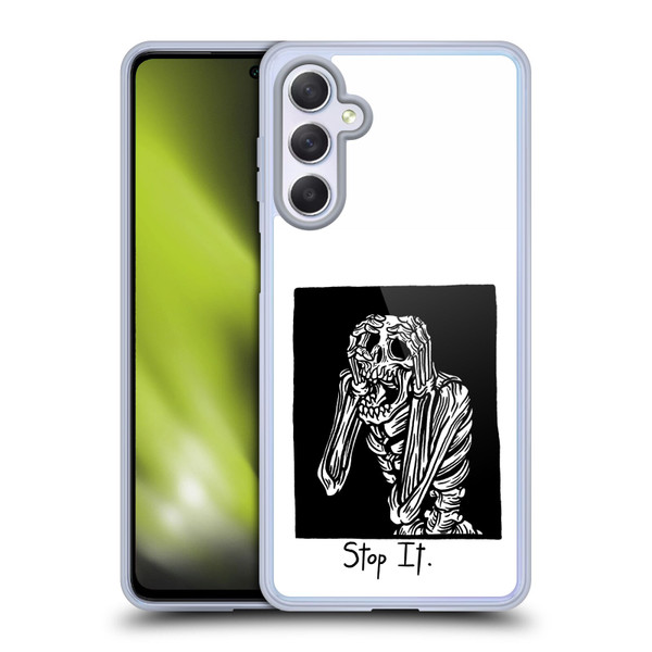 Matt Bailey Skull Stop It Soft Gel Case for Samsung Galaxy M54 5G