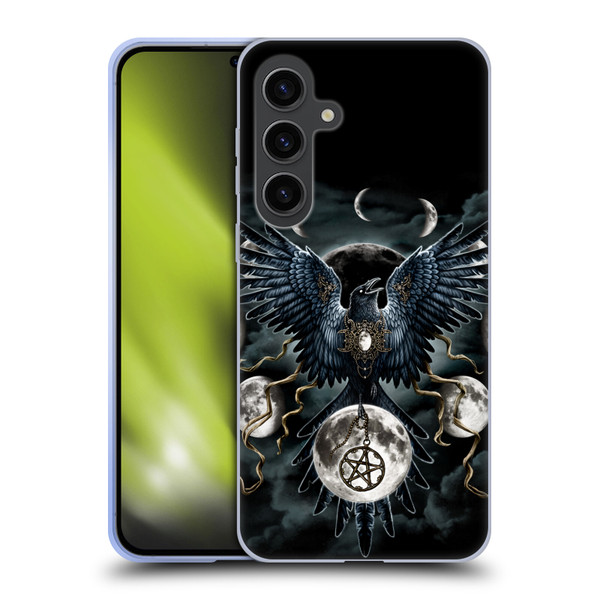 Sarah Richter Animals Gothic Black Raven Soft Gel Case for Samsung Galaxy S24+ 5G