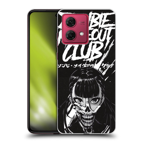 Zombie Makeout Club Art Face Off Soft Gel Case for Motorola Moto G84 5G