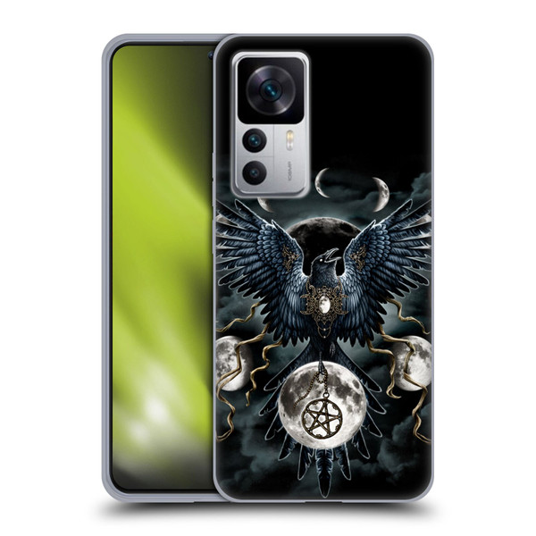 Sarah Richter Animals Gothic Black Raven Soft Gel Case for Xiaomi 12T 5G / 12T Pro 5G / Redmi K50 Ultra 5G