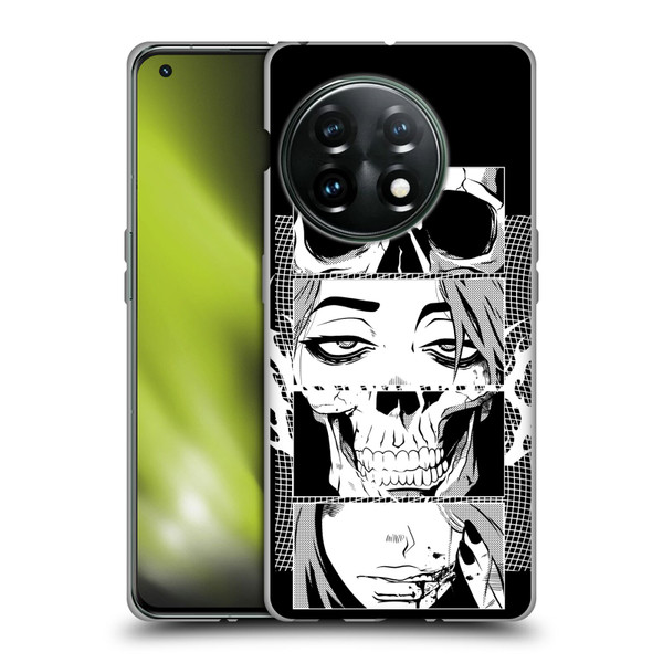Zombie Makeout Club Art Skull Collage Soft Gel Case for OnePlus 11 5G