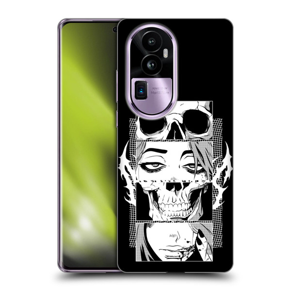 Zombie Makeout Club Art Skull Collage Soft Gel Case for OPPO Reno10 Pro+