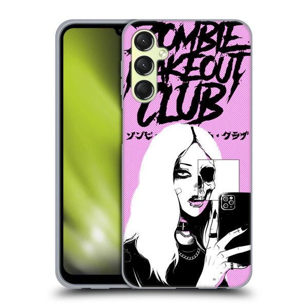 Zombie Makeout Club Art Selfie Skull Soft Gel Case for Samsung Galaxy A24 4G / Galaxy M34 5G