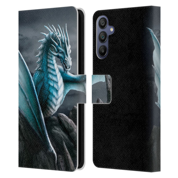 Sarah Richter Fantasy Creatures Blue Water Dragon Leather Book Wallet Case Cover For Samsung Galaxy A15