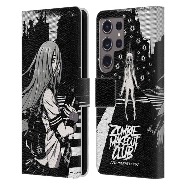 Zombie Makeout Club Art They Are Watching Leather Book Wallet Case Cover For Samsung Galaxy S24 Ultra 5G