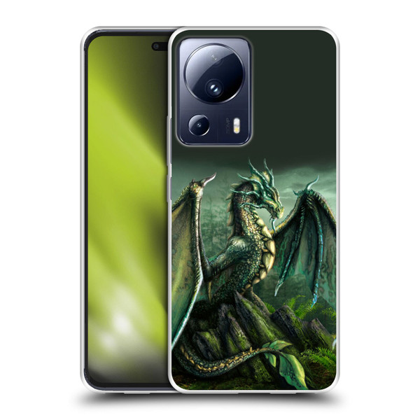 Sarah Richter Fantasy Creatures Green Nature Dragon Soft Gel Case for Xiaomi 13 Lite 5G