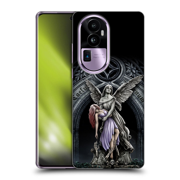 Sarah Richter Gothic Stone Angel With Skull Soft Gel Case for OPPO Reno10 Pro+