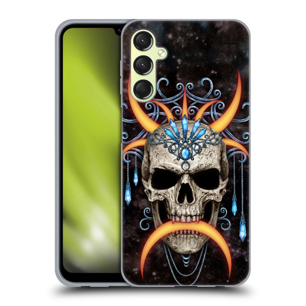 Sarah Richter Skulls Jewelry And Crown Universe Soft Gel Case for Samsung Galaxy A24 4G / Galaxy M34 5G