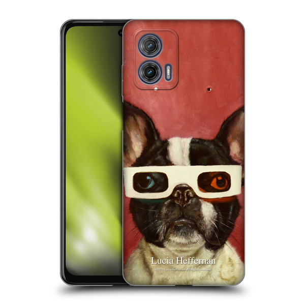 Lucia Heffernan Art 3D Dog Soft Gel Case for Motorola Moto G73 5G