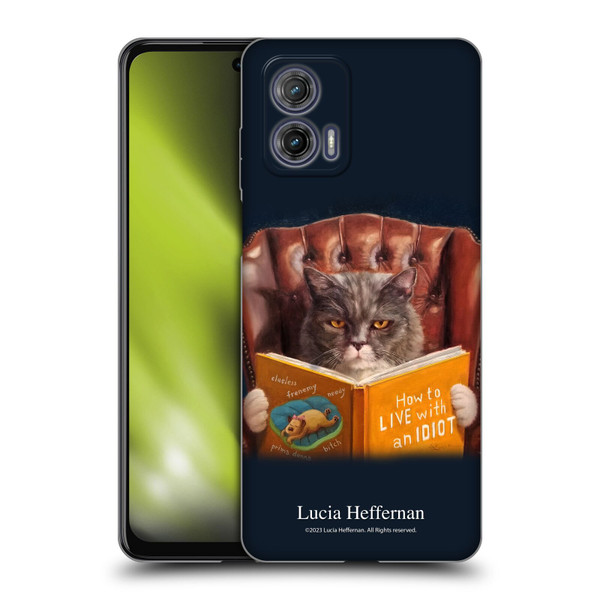 Lucia Heffernan Art Cat Self Help Soft Gel Case for Motorola Moto G73 5G