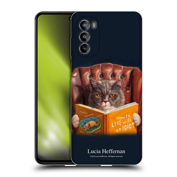 Lucia Heffernan Art Cat Self Help Soft Gel Case for Motorola Moto G82 5G
