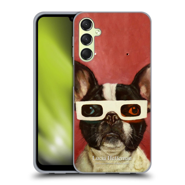 Lucia Heffernan Art 3D Dog Soft Gel Case for Samsung Galaxy A24 4G / Galaxy M34 5G