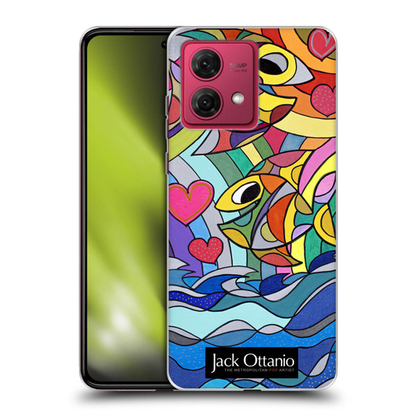 Jack Ottanio Art Happy Fishes Soft Gel Case for Motorola Moto G84 5G