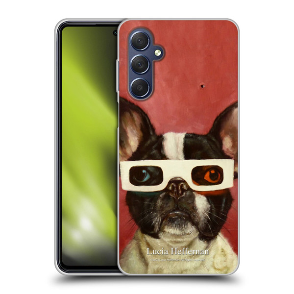 Lucia Heffernan Art 3D Dog Soft Gel Case for Samsung Galaxy M54 5G