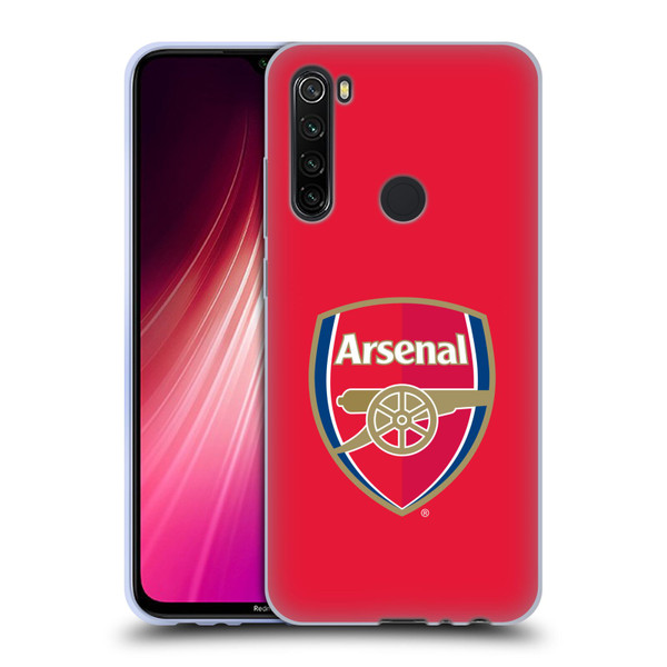 Arsenal FC Crest 2 Full Colour Red Soft Gel Case for Xiaomi Redmi Note 8T
