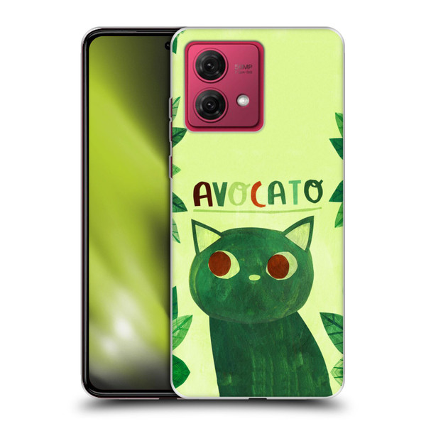 Planet Cat Puns Avocato Soft Gel Case for Motorola Moto G84 5G