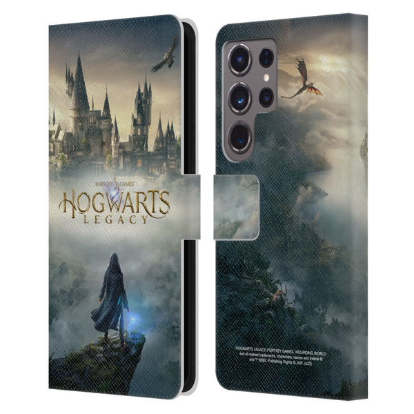 Hogwarts Legacy Graphics Key Art Leather Book Wallet Case Cover For Samsung Galaxy S24 Ultra 5G