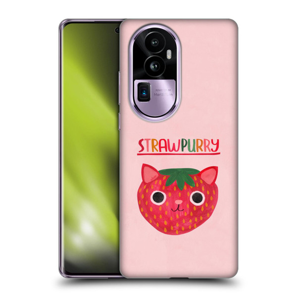 Planet Cat Puns Strawpurry Soft Gel Case for OPPO Reno10 Pro+