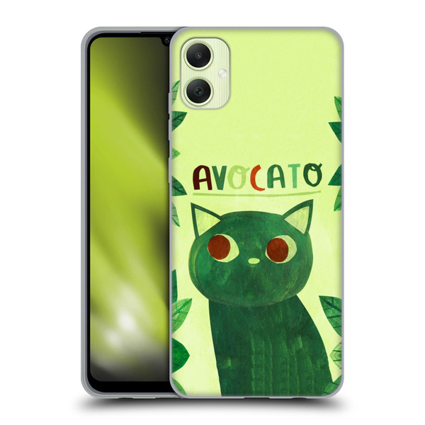 Planet Cat Puns Avocato Soft Gel Case for Samsung Galaxy A05