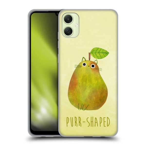 Planet Cat Puns Purr-shaped Soft Gel Case for Samsung Galaxy A05