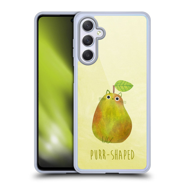 Planet Cat Puns Purr-shaped Soft Gel Case for Samsung Galaxy M54 5G