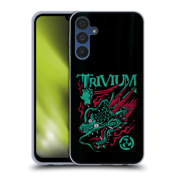 Trivium Graphics Screaming Dragon Soft Gel Case for Samsung Galaxy A15