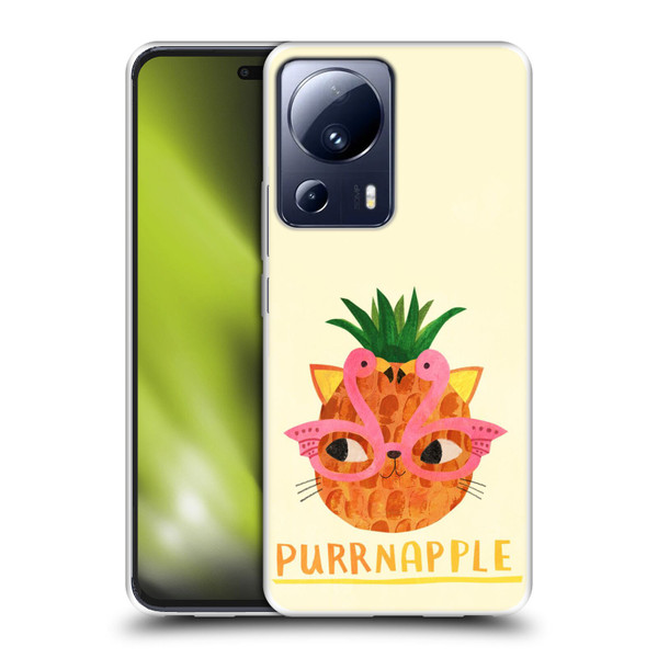 Planet Cat Puns Purrnapple Soft Gel Case for Xiaomi 13 Lite 5G