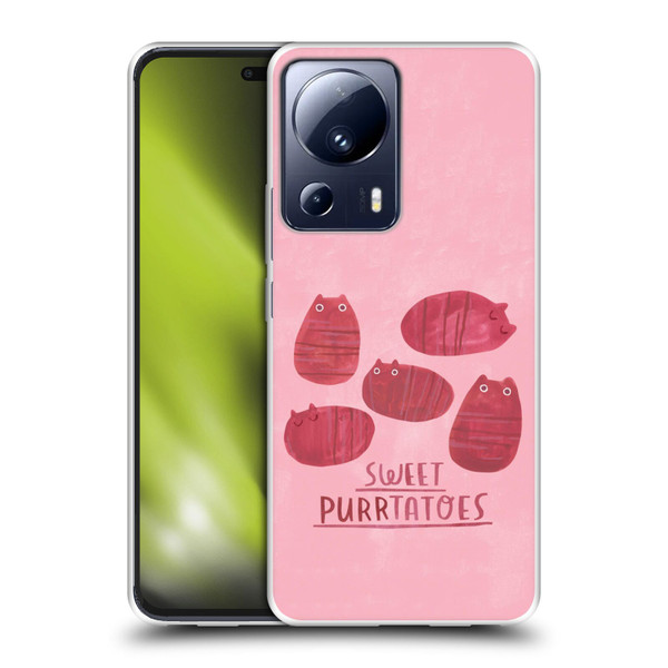 Planet Cat Puns Sweet Purrtatoes Soft Gel Case for Xiaomi 13 Lite 5G