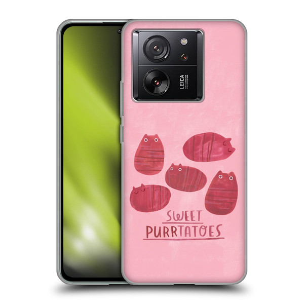 Planet Cat Puns Sweet Purrtatoes Soft Gel Case for Xiaomi 13T 5G / 13T Pro 5G